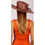Brown Coffee Bow Diamonte Race Hat S1260 Brown Coffee Bow Diamonte Race Hat S1260